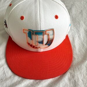 Wilson Adjustable White and Orange Cap